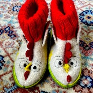 Garnet hill kid wool slippers size 8